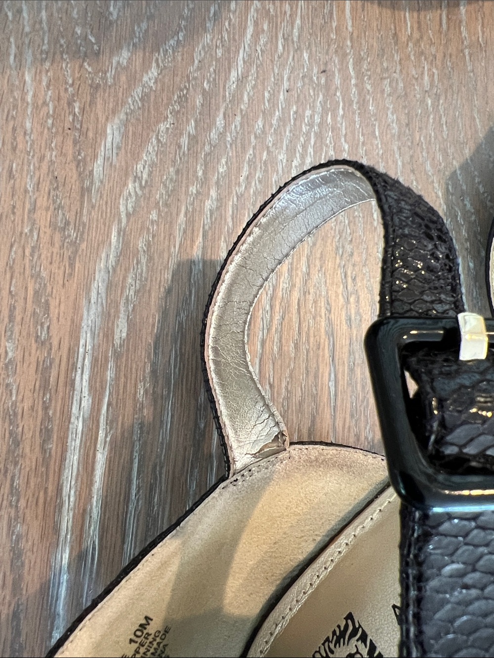 Anne Klein Pointed Toe Ankle Strap Heels Black - Picture 7 of 7